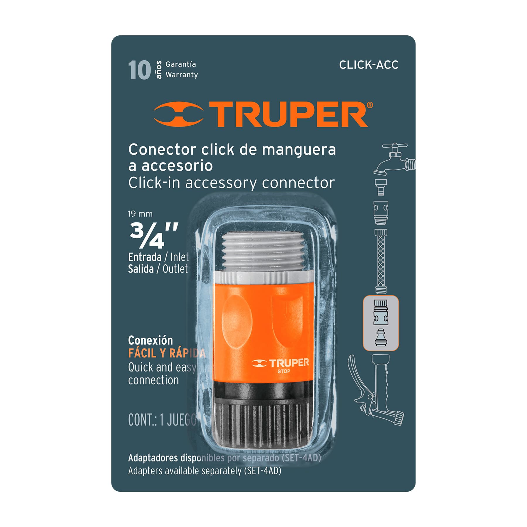 TRUPER-12722-ข้อต่อสวมเร็ว-CLICK-ACC
